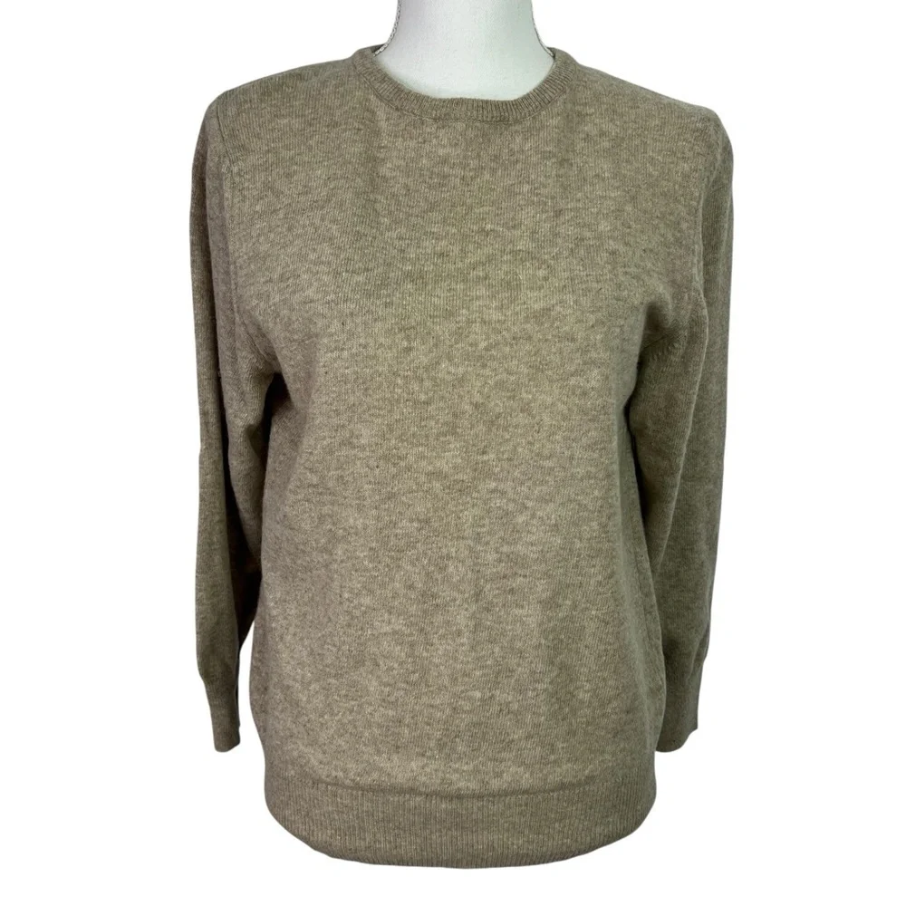 La Compagnie des Pulls Women’s Pullover Sweater Sz Small Tan Made In Italy